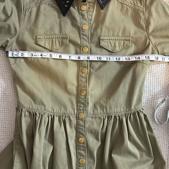 RARE TOPSHOP studded collar mini dress size 4 - Picture 9 of 10